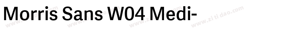 Morris Sans W04 Medi字体转换